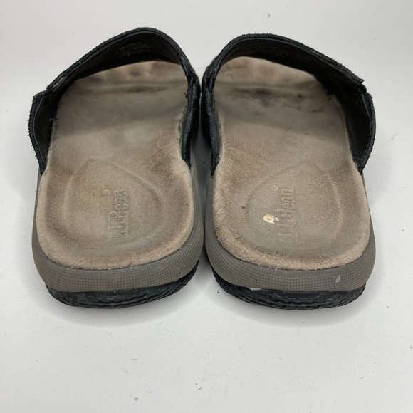 L. L. Bean Black Slide On Sandals 6.5 - Picture 8 of 11